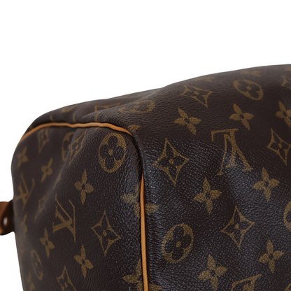 Louis-Vuitton Monogram Speedy 35 Brown GHW