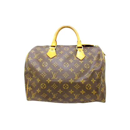 Louis-Vuitton Monogram Speedy 30 Brown