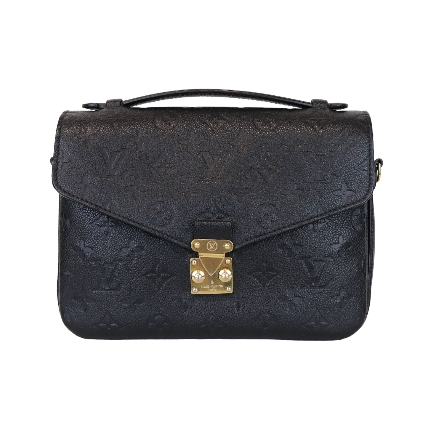 Louis-Vuitton Monogram Empreinte Pochette Metis Black GHW