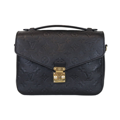 Louis-Vuitton Monogram Empreinte Pochette Metis Black GHW