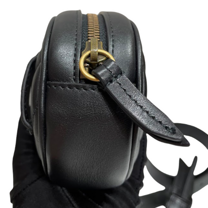 Gucci Marmont Belt Bag Black Leather GHW