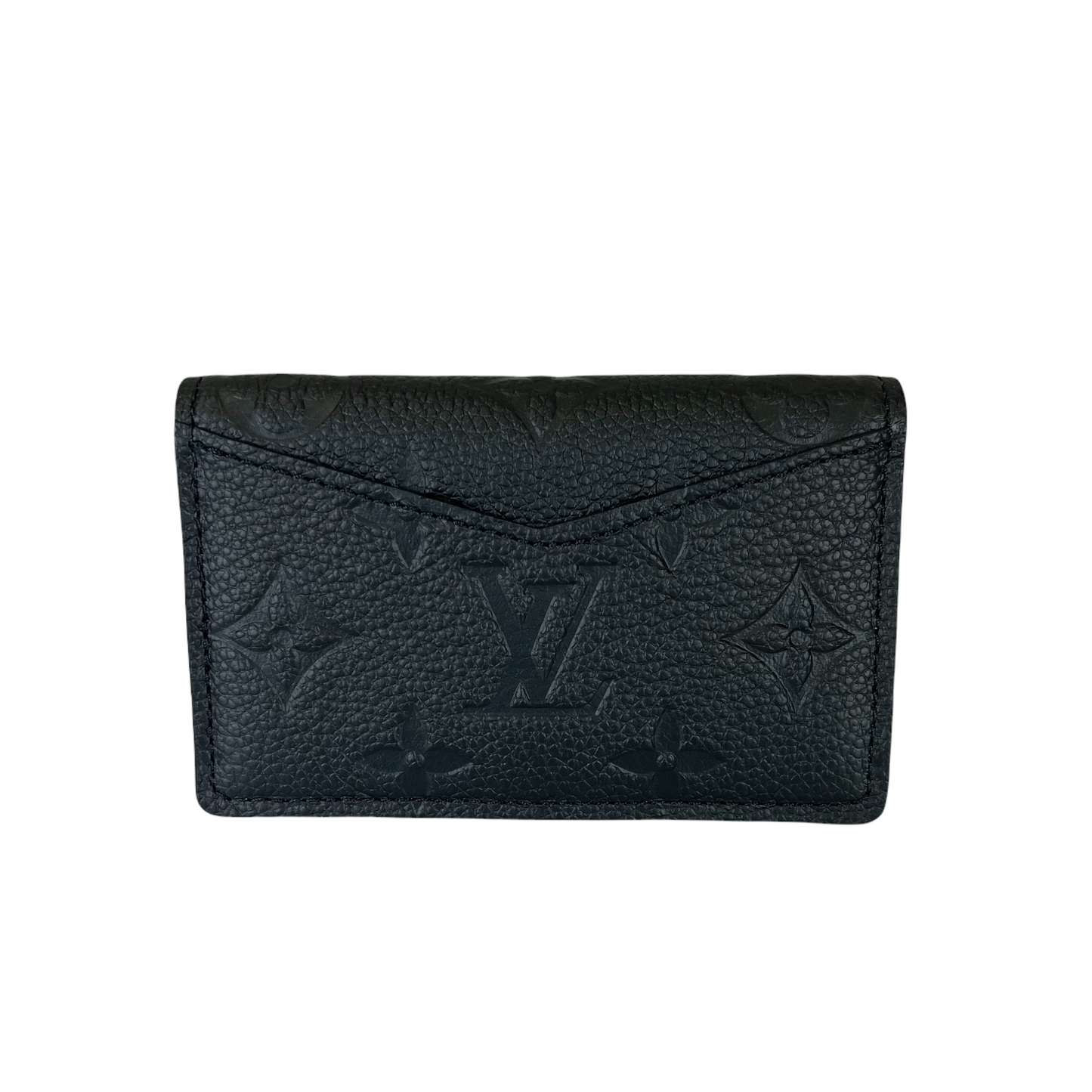 Louis-Vuitton Multicartes Monogram Empreinte Cardholder Black GHW