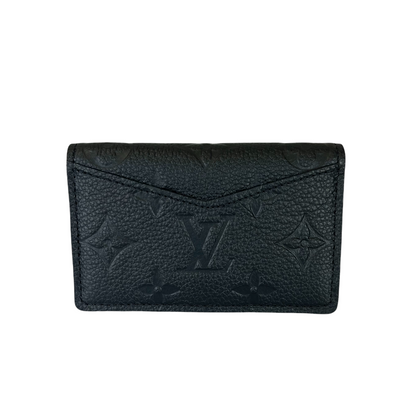 Louis-Vuitton Multicartes Monogram Empreinte Cardholder Black GHW