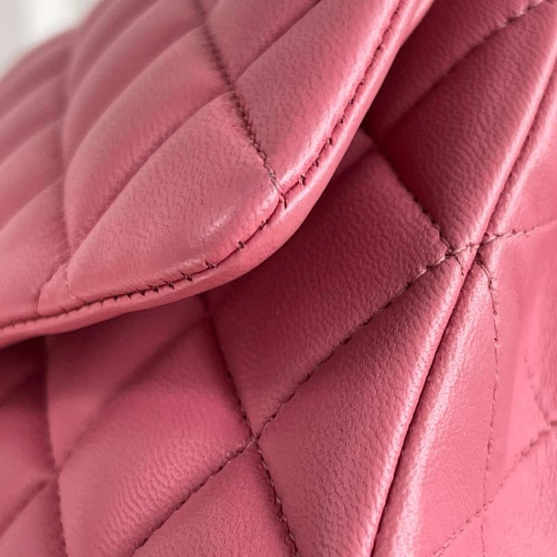 Classic Double Flap Medium Bag Pink SHW