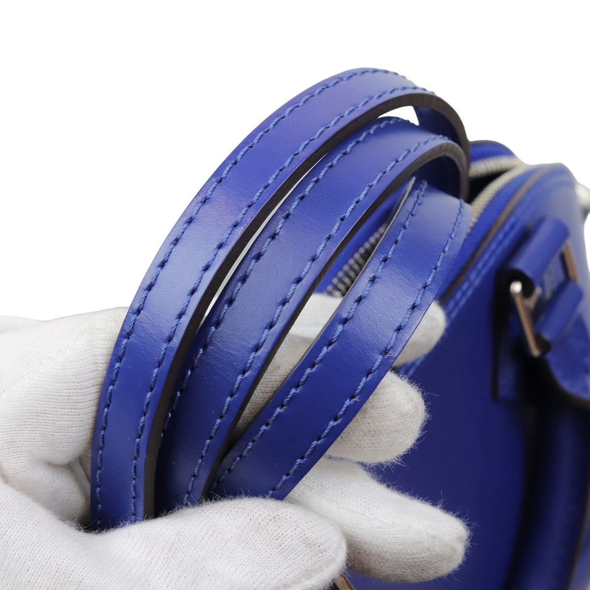 Louis-Vuitton Alma BB Epi Blue SHW