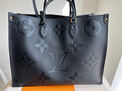 Louis Vuitton On the Go GM Black Empreinte (RRP £2,510)