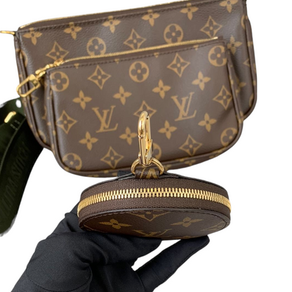 Louis-Vuitton Monogram Multi Pochette Accessoires Khaki GHW