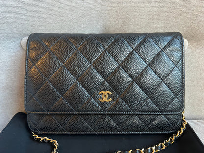 Chanel Black Caviar Wallet on Chain