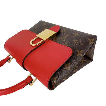 Louis-Vuitton Locky BB Monogram Canvas Brown/Red GHW