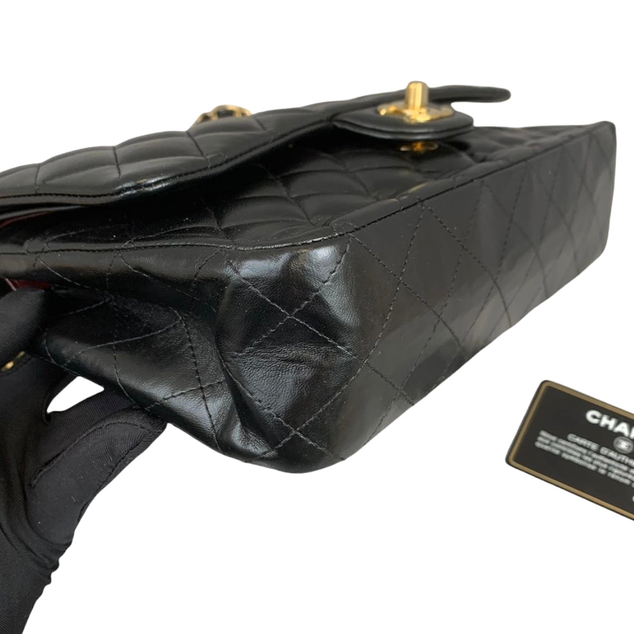 Classic Flap Black Medium Lambskin GHW