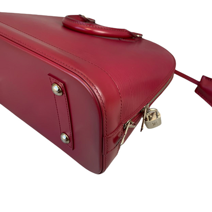 Louis-Vuitton Alma MM Epi Leather Castillan Red GHW