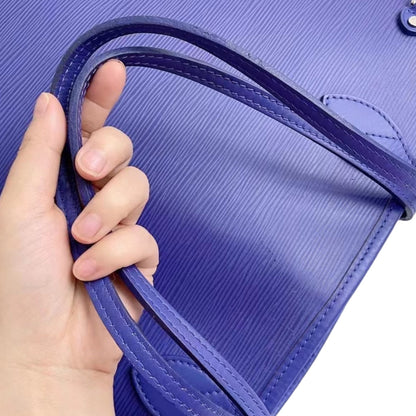 Louis-Vuitton Epi Neverfull MM Purple