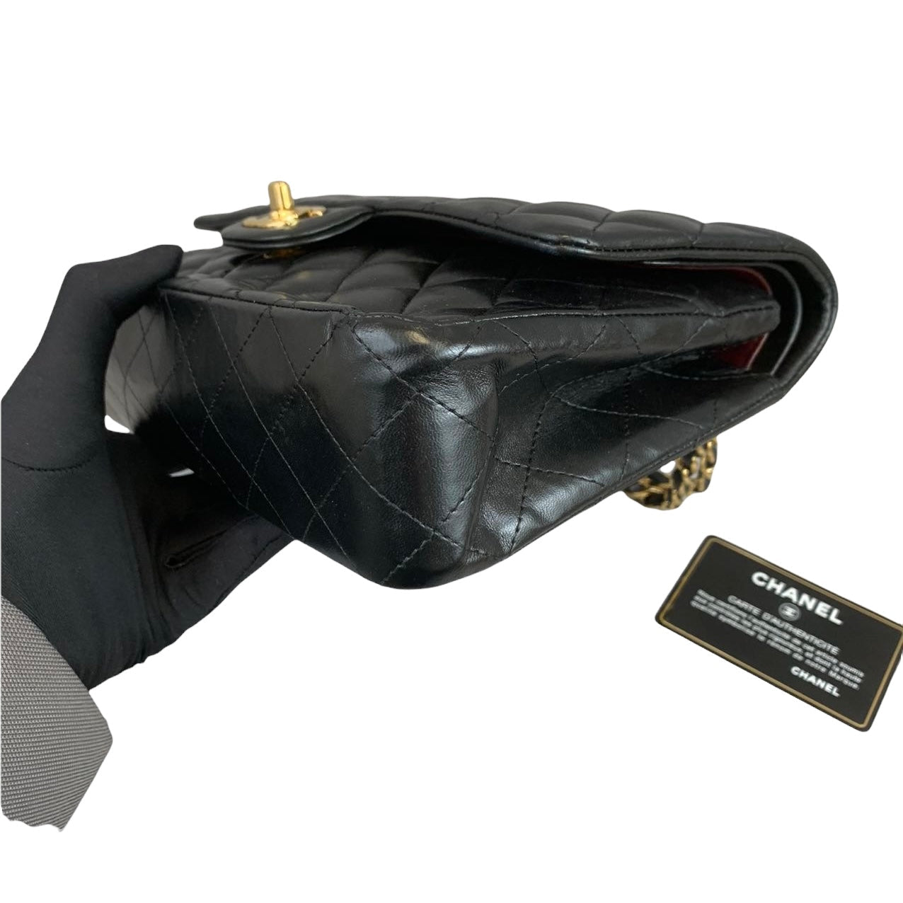 Classic Flap Black Medium Lambskin GHW