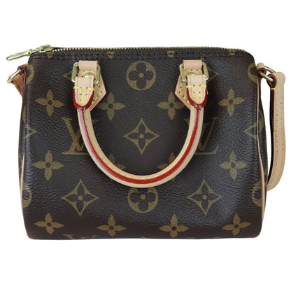 Louis-Vuitton Nano Speedy Monogram Brown GHW