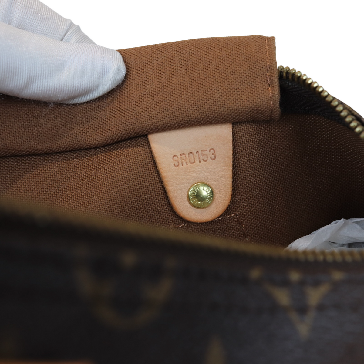 Louis-Vuitton Monogram Speedy 35 Brown GHW