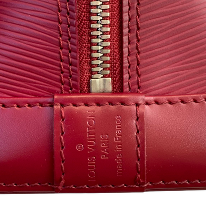 Louis-Vuitton Alma MM Epi Leather Castillan Red GHW