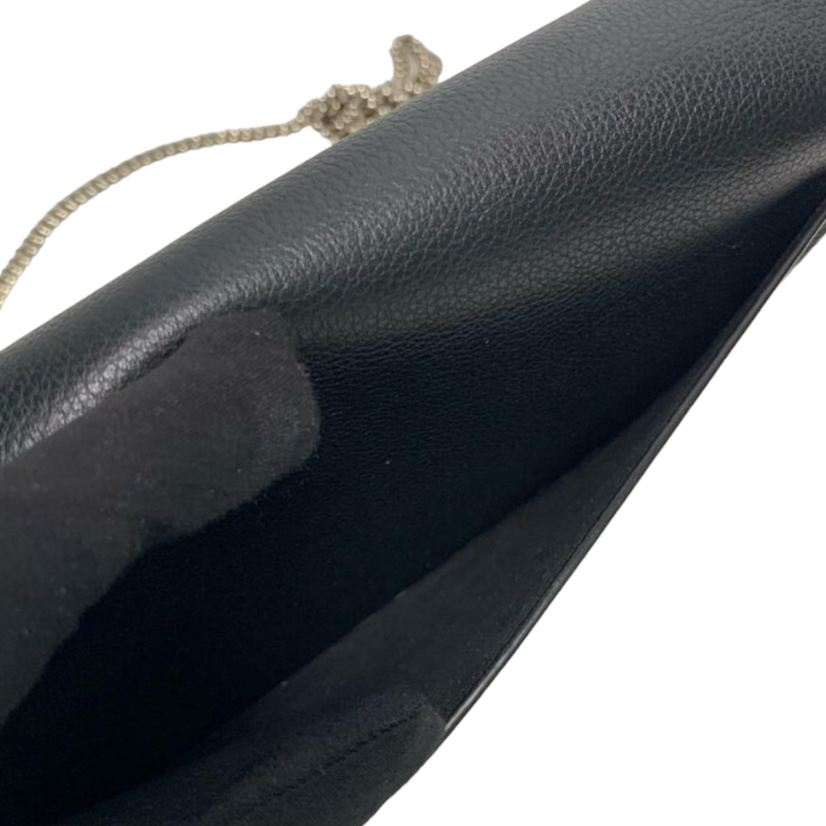 Louis-Vuitton Mylockme Chain Pochette Leather Black SHW