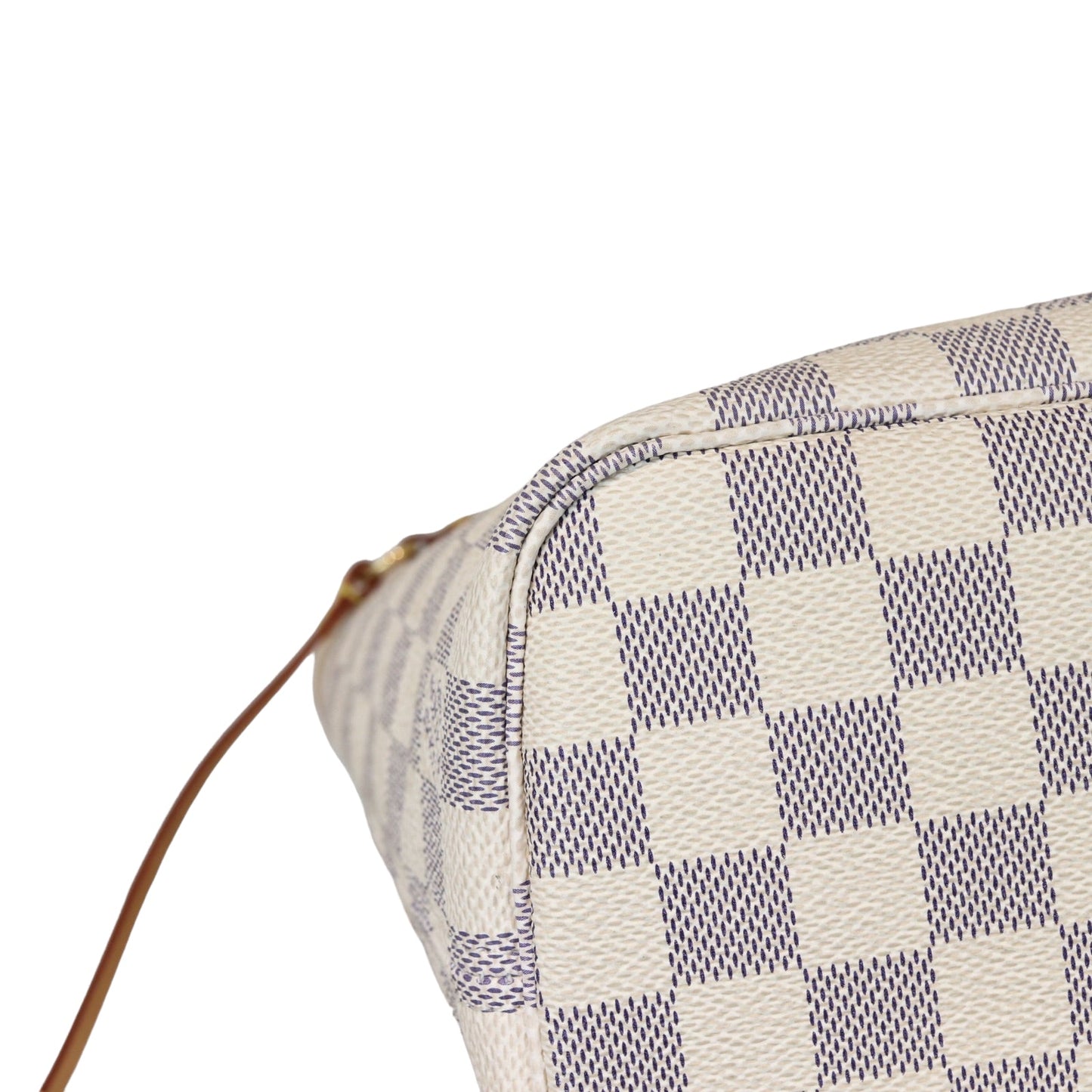 Louis-Vuitton Neverfull PM Damier Azure Canvas White GHW