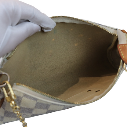 Louis-Vuitton Eva Damier Azur Monogram White GHW