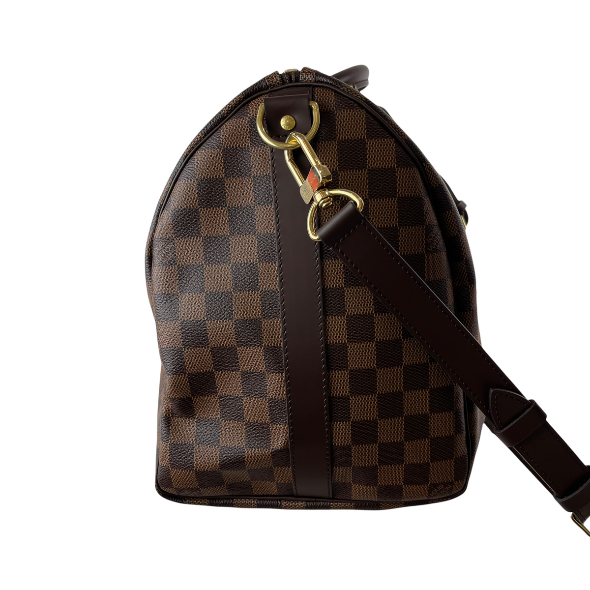 Louis-Vuitton Damier Ebene Canvas Keepall Bandoulière 45 GHW