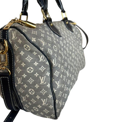 Louis-Vuitton Monogram Speedy Bandouliere 30 Blue
