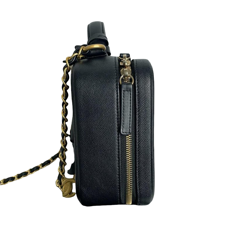 CC Filigree Medium Caviar Vanity Black GHW