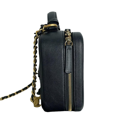 CC Filigree Medium Caviar Vanity Black GHW