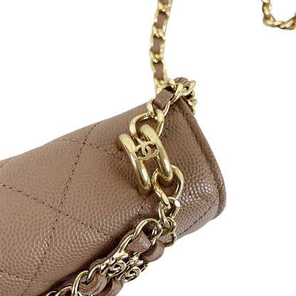 WOC 22K Quilted Caviar Dark Beige GHW