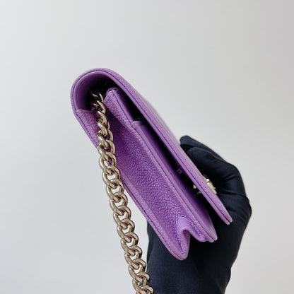 Boy Wallet on Chain Caviar Lilac LGHW