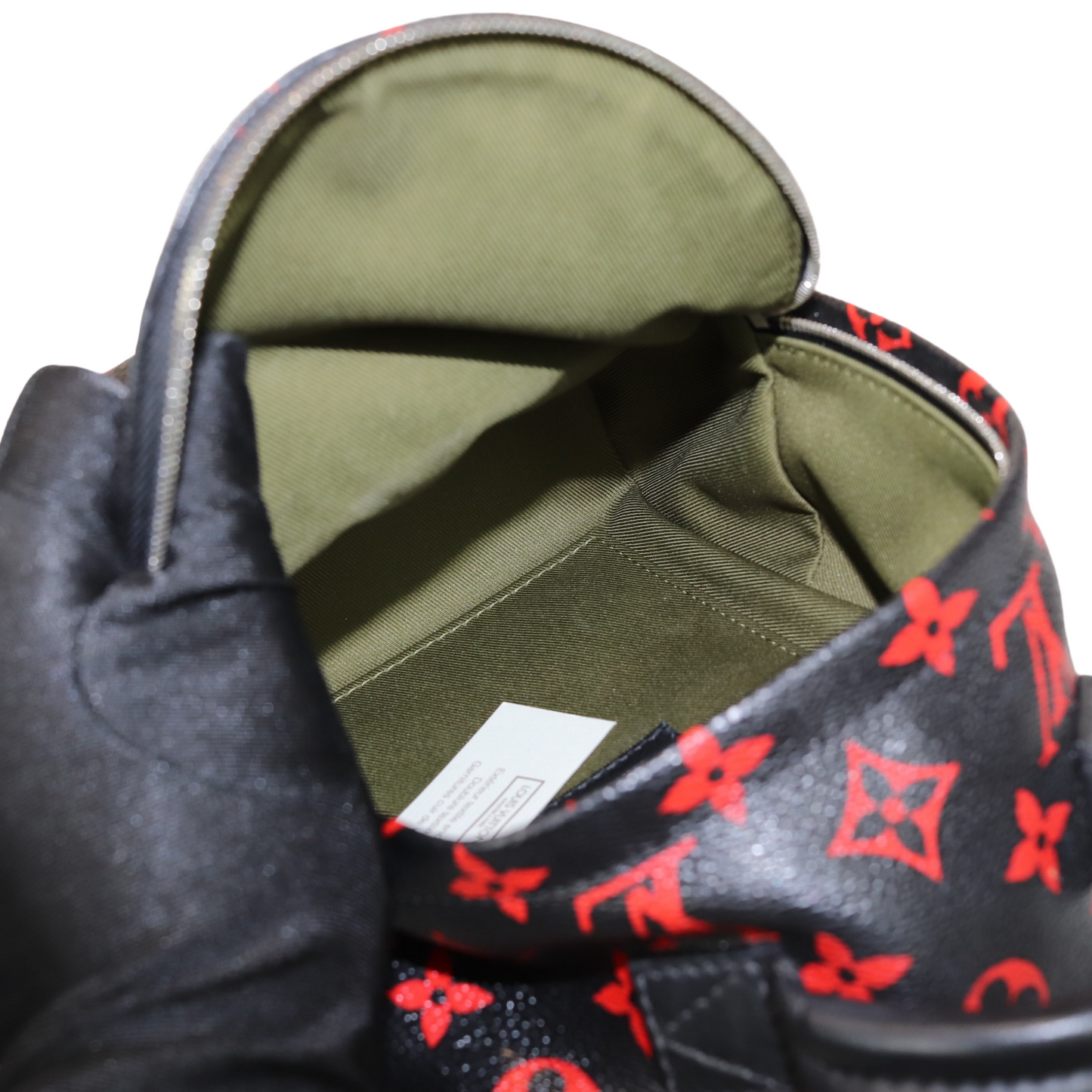 Louis-Vuitton Mini Palm Springs Infrarouge Canvas GHW