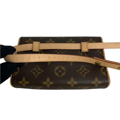 Louis-Vuitton Monogram Florentine Pochette Canvas Brown GHW