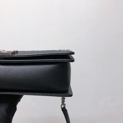 Boy New Medium Caviar Ruthenium Hardware Black