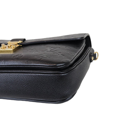 Louis-Vuitton Monogram Empreinte Pochette Metis Black GHW