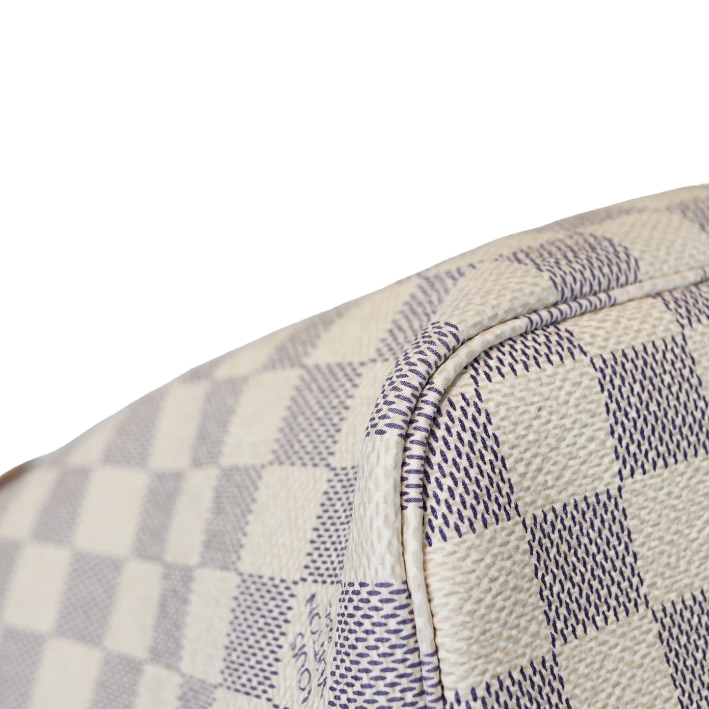 Louis-Vuitton Neverfull PM Damier Azure Canvas White GHW