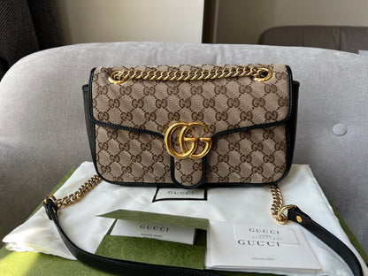 Gucci GG Beige Marmont Small Shoulder Bag (RRP £1,570)