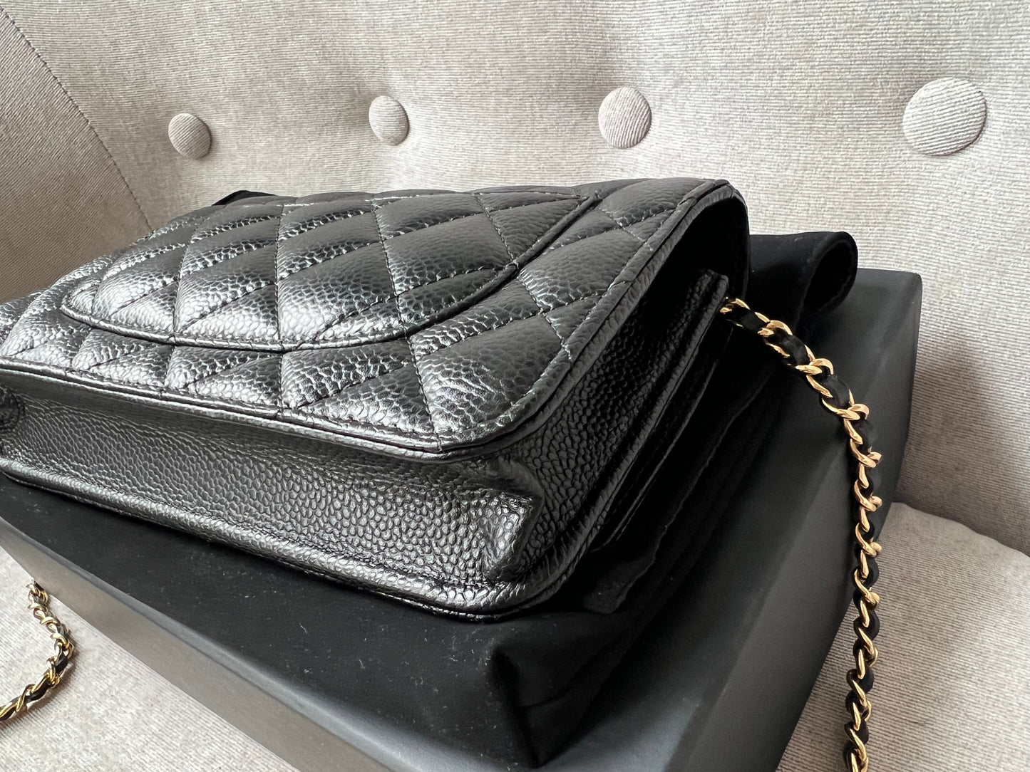 Chanel Black Caviar Wallet on Chain