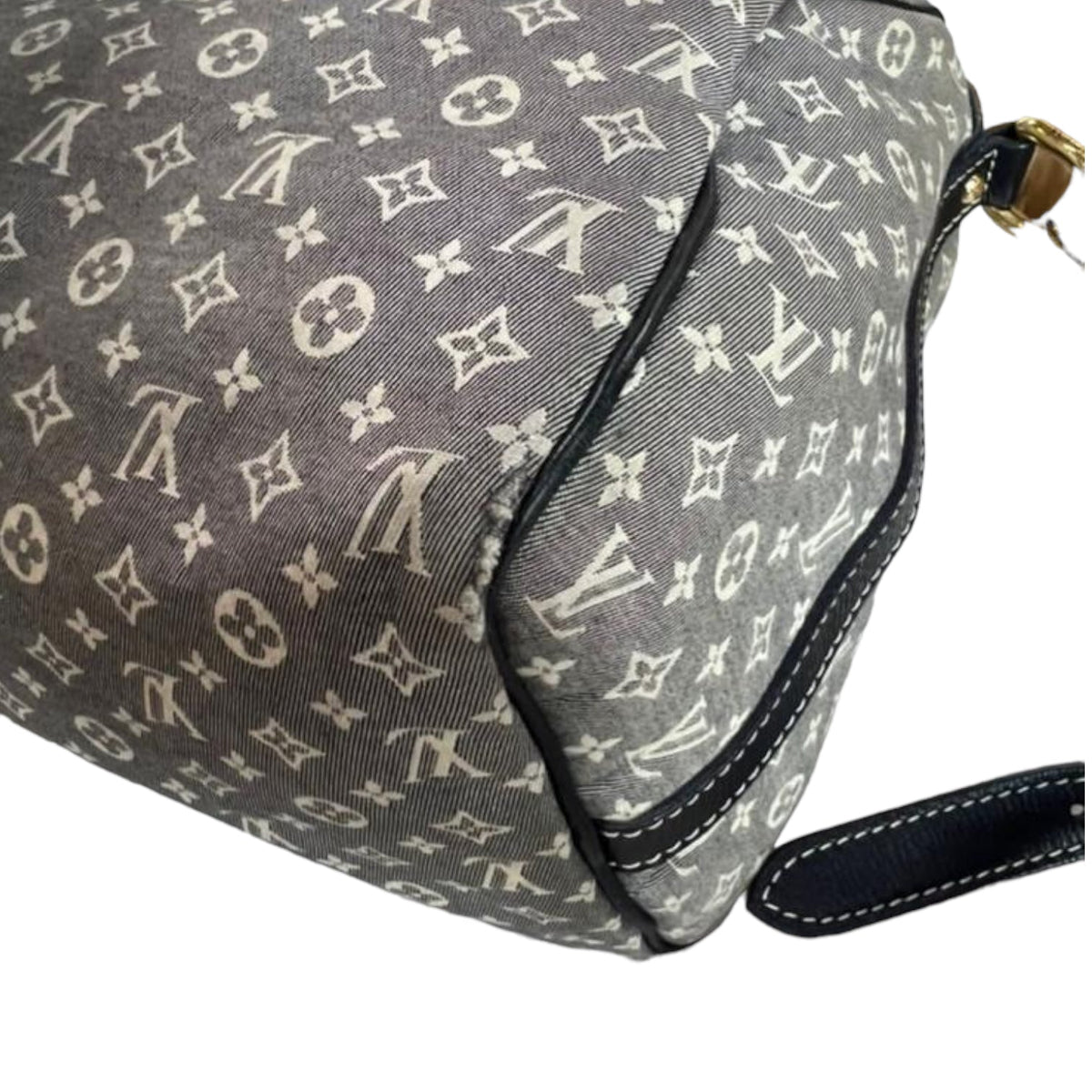 Louis-Vuitton Monogram Speedy Bandouliere 30 Blue