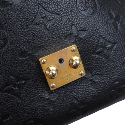 Louis-Vuitton Monogram Empreinte Pochette Metis Black GHW
