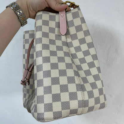 Louis-Vuitton NeoNoe MM Damier Azure Pink