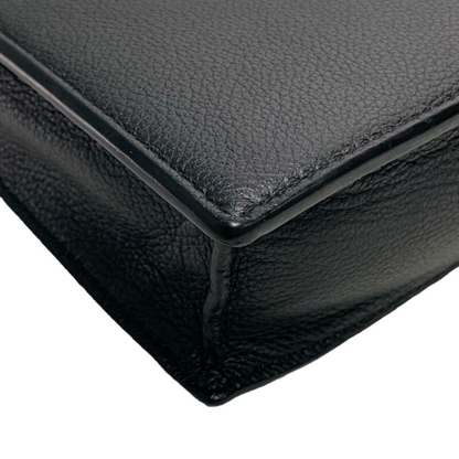 Louis-Vuitton Mylockme Chain Pochette Leather Black SHW