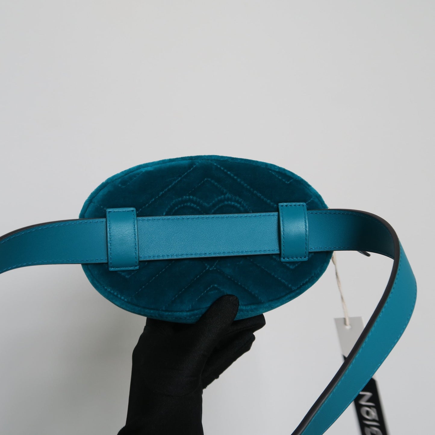 Gucci Velvet Embroidered Matelassé GG Marmont 2.0 Belt Bag Size 75