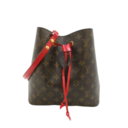 Louis-Vuitton Monogram NeoNoe MM Red Interior