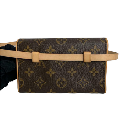 Louis-Vuitton Monogram Florentine Pochette Canvas Brown GHW