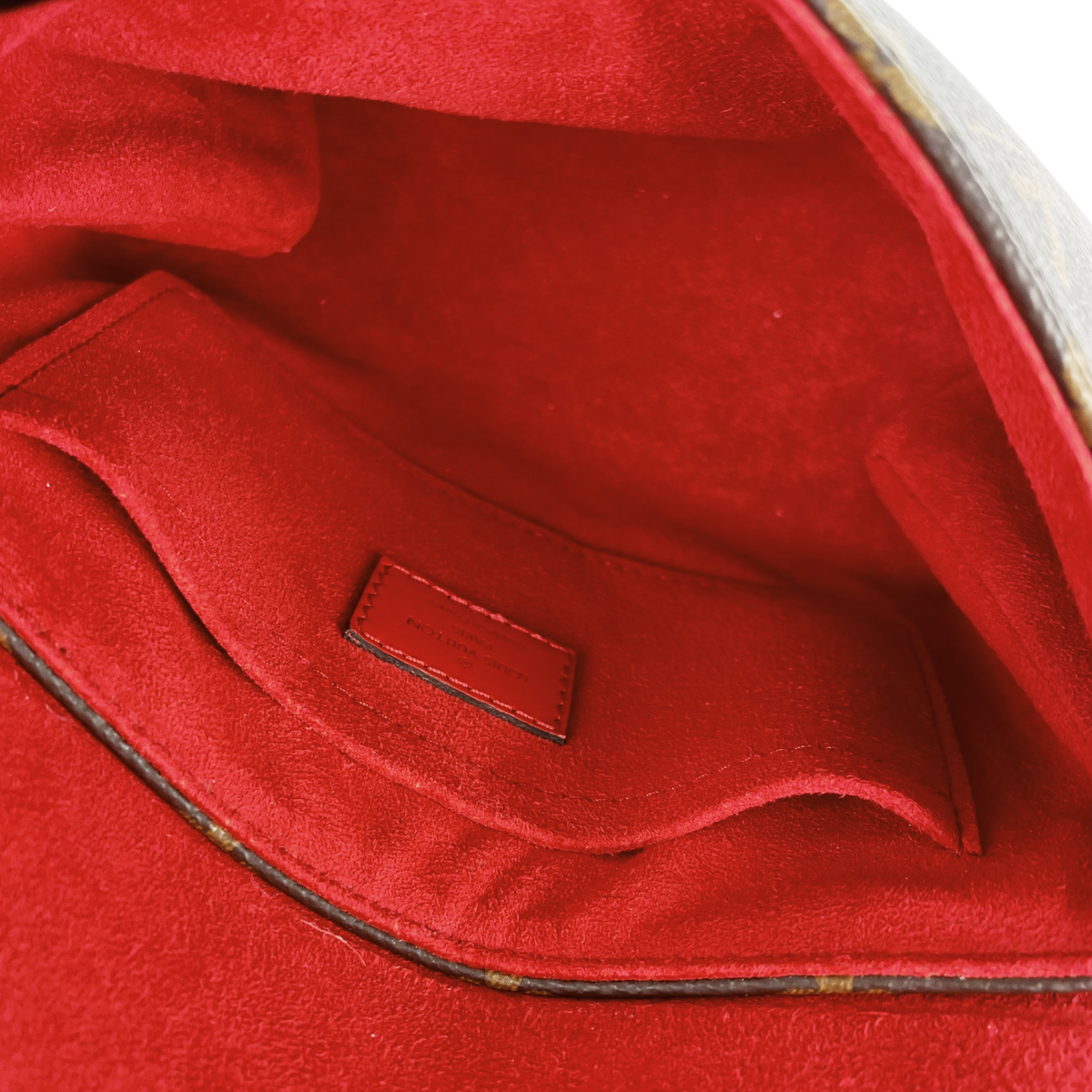 Louis-Vuitton Locky BB Monogram Canvas Brown/Red GHW
