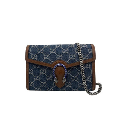 Gucci Dionysus Mini Chain Bag Denim RHW