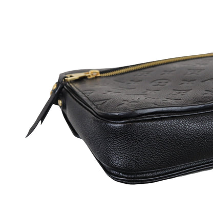 Louis-Vuitton Monogram Empreinte Pochette Metis Black GHW