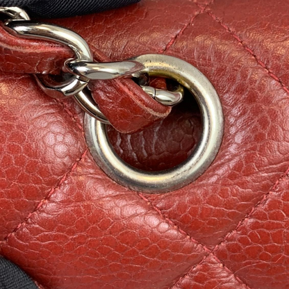 Classic Flap Caviar Medium Maroon SHW