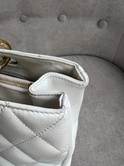 Chanel White Caviar Grand Shopper Tote (GST)