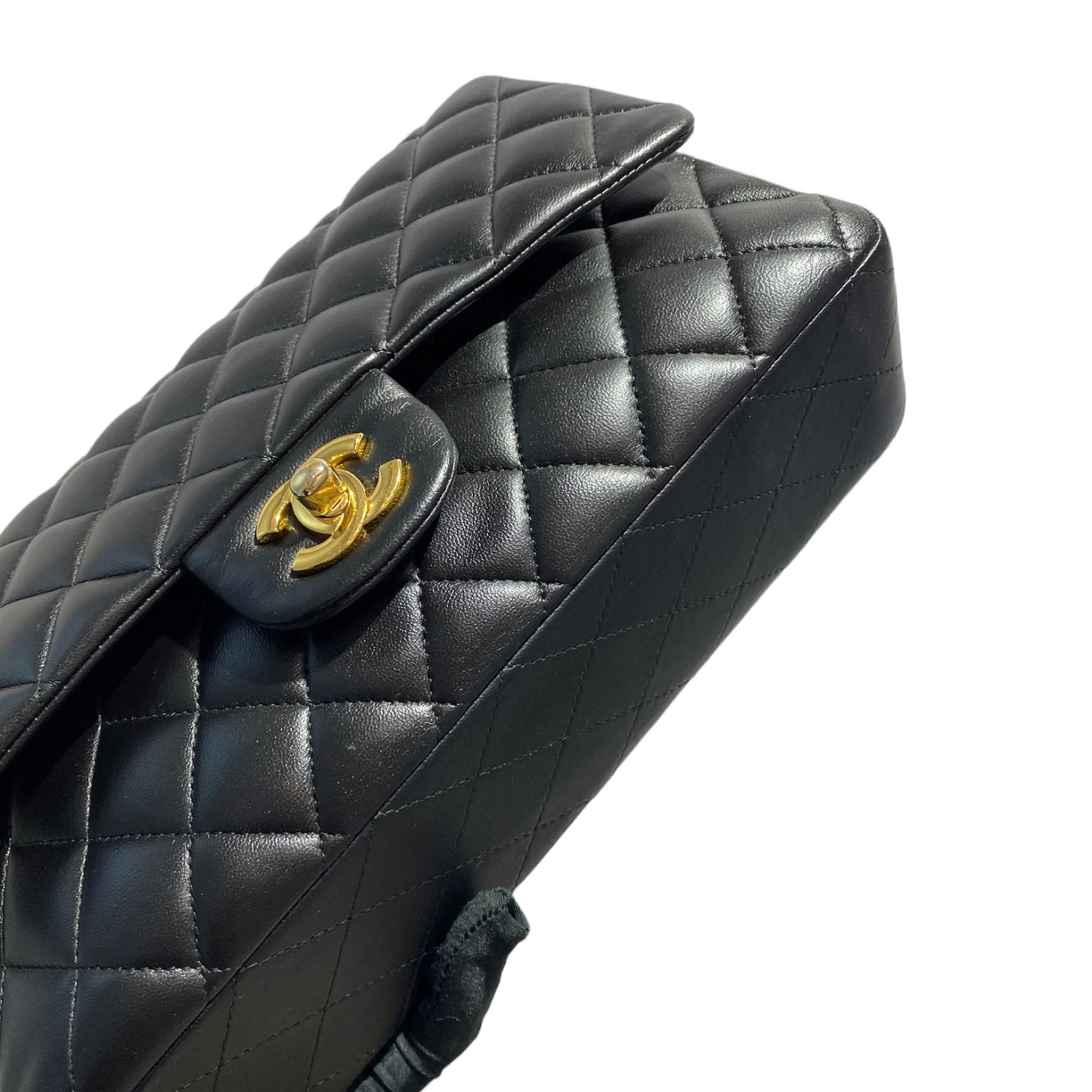 Classic Flap Medium Lambskin Black GHW