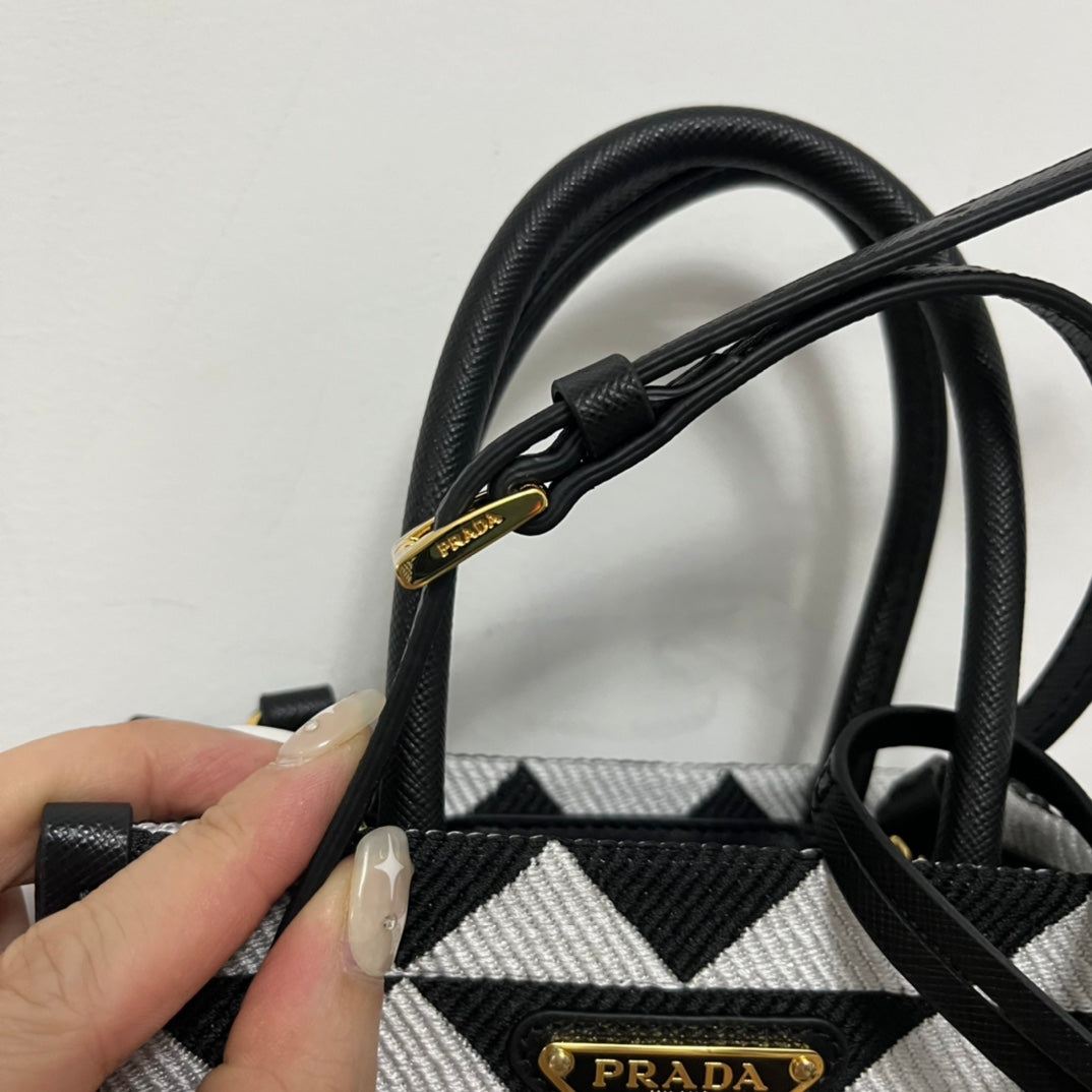 Prada symbole Jacquard fabric Micro  Bag